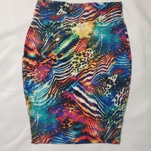 Multicolored Mini Skirt